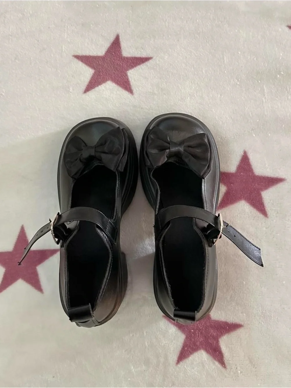 black mary jane platforms